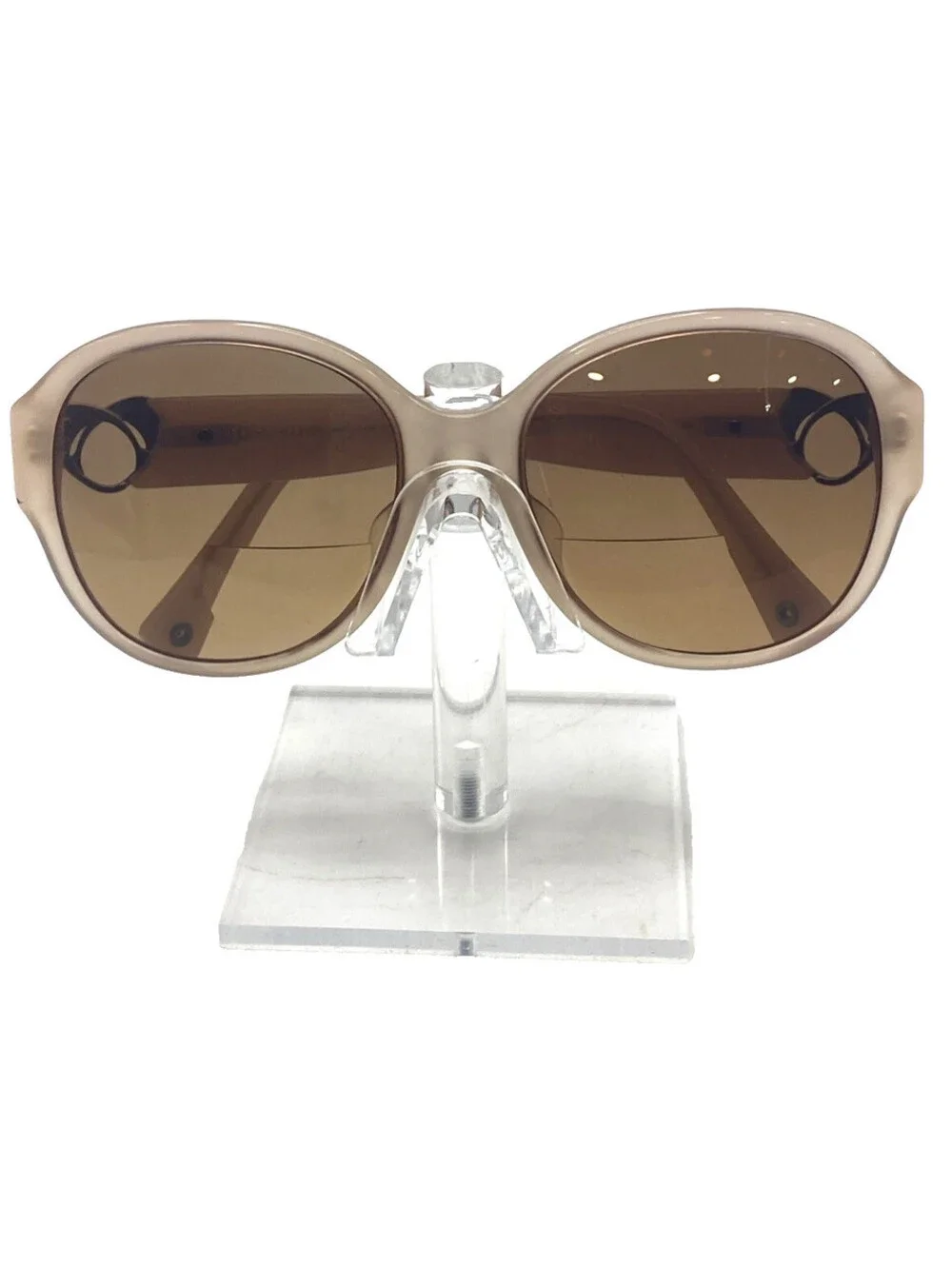 Coach HC8051F Claire Rose Pink Sunglasses Brown Gradient w/ Case